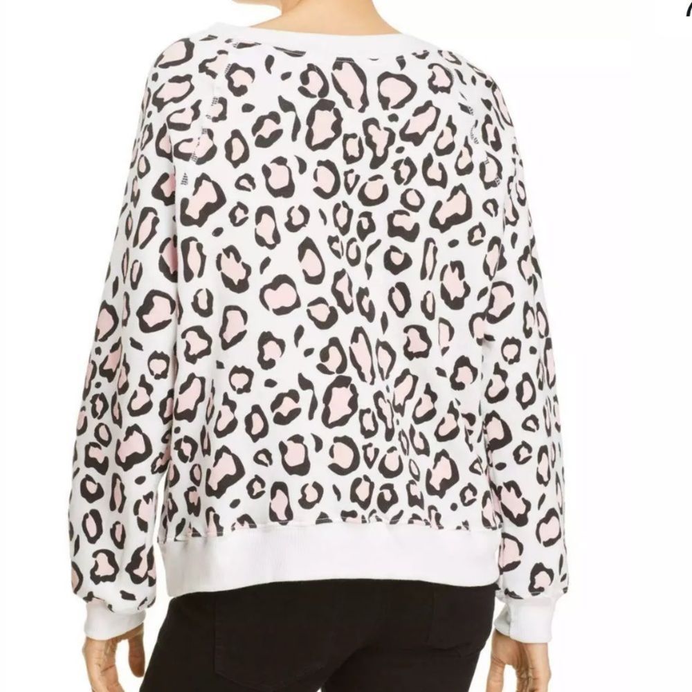 NWT Wildfox Beach House Leopard Print Sweatshirt - Picture 3 of 4